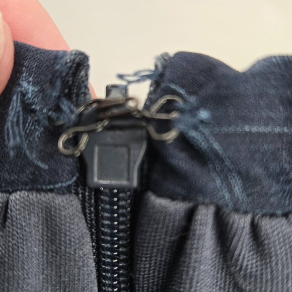 Cynthia Rowley Navy and Peach Maxi Skirt - Picture 8 of 9